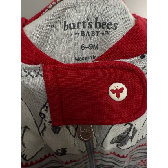 Burt’s Bees 6-9 Month Footie Pajama - Picture 3 of 3
